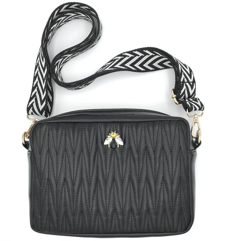 Rivington Black Quilted Cross Body