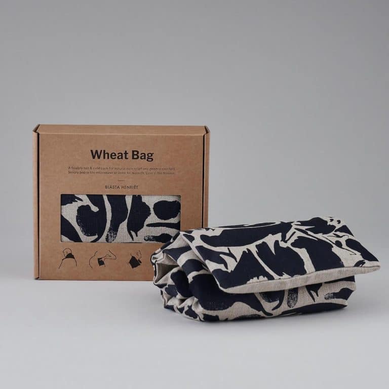 Wheat bag navy linen