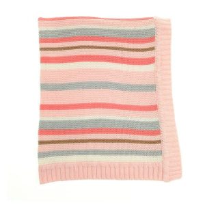 Ziggle Baby Blanket Pink & Grey
