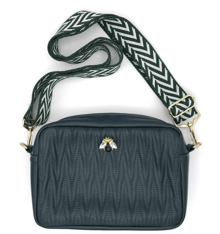 SIxton Rivington Teal Quilted Cross Body