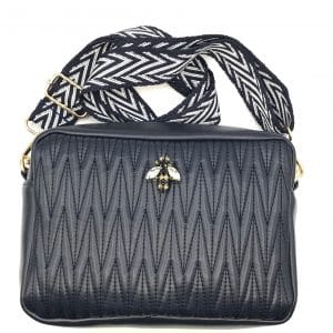 Rivington Navy Quilted Cross Body