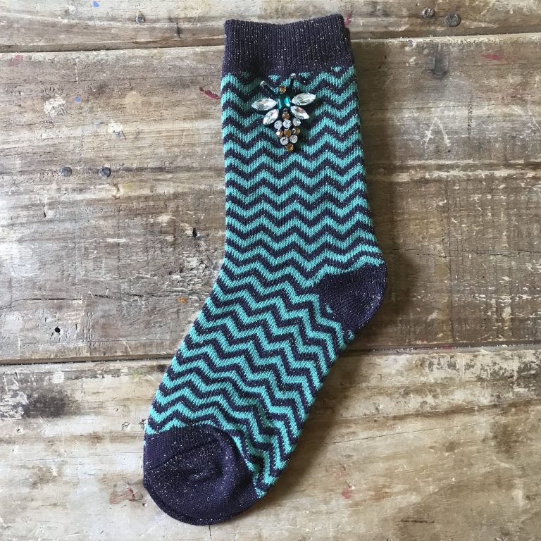 Zigzag Socks in mint