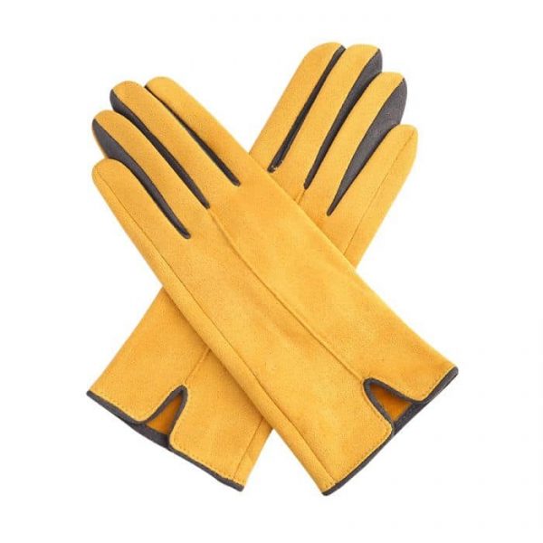 Mustard Grey Gloves