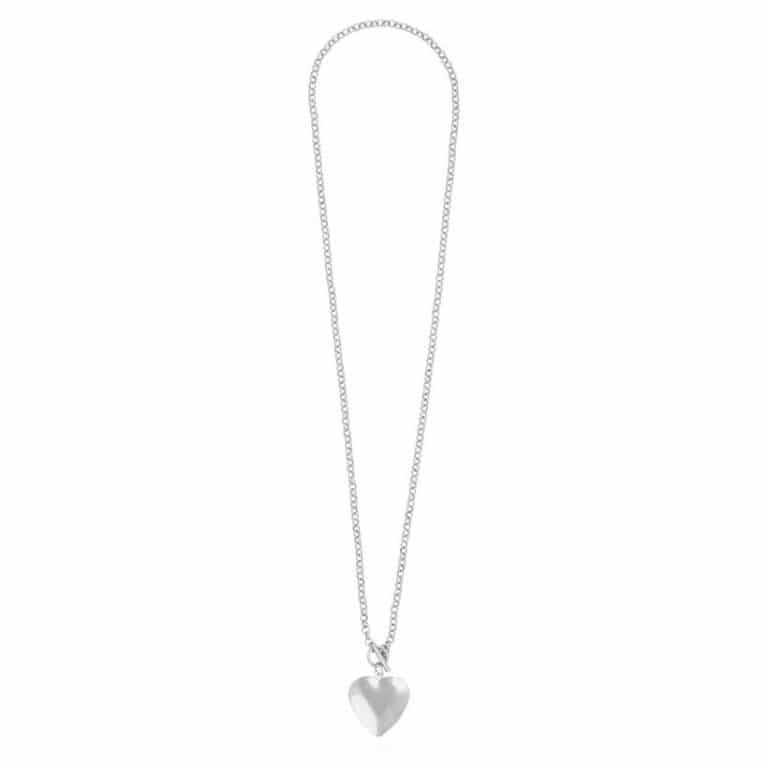 Joma Silver Heart Locket Necklace