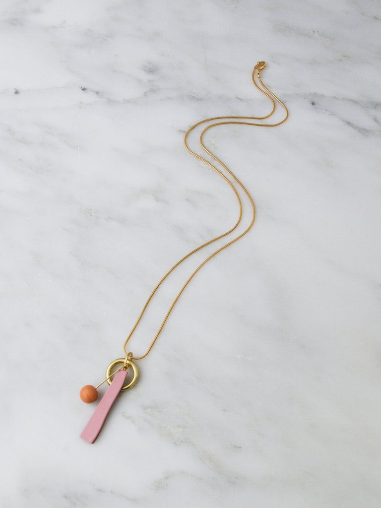 Abstract II Necklace Rose