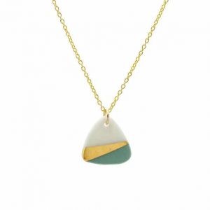 One & Eight Porcelain Sage Ray Necklace