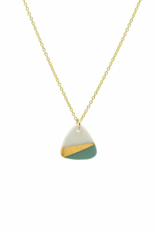 One & Eight Porcelain Sage Ray Necklace