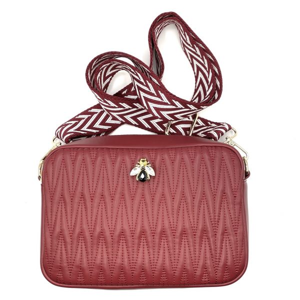 Rivington Burgundy Quilted Cross Body