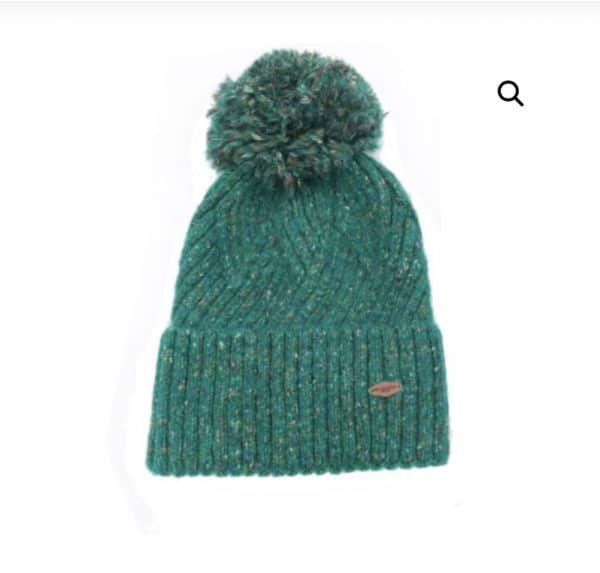 Green Bobble Knit Hat