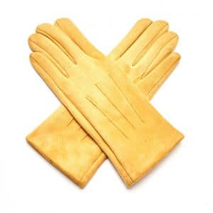 Mustard Suede Gloves