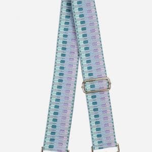 Bag Strap Teal Lilac Woven