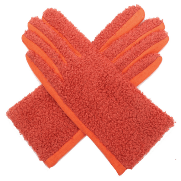 Orange Curly Gloves