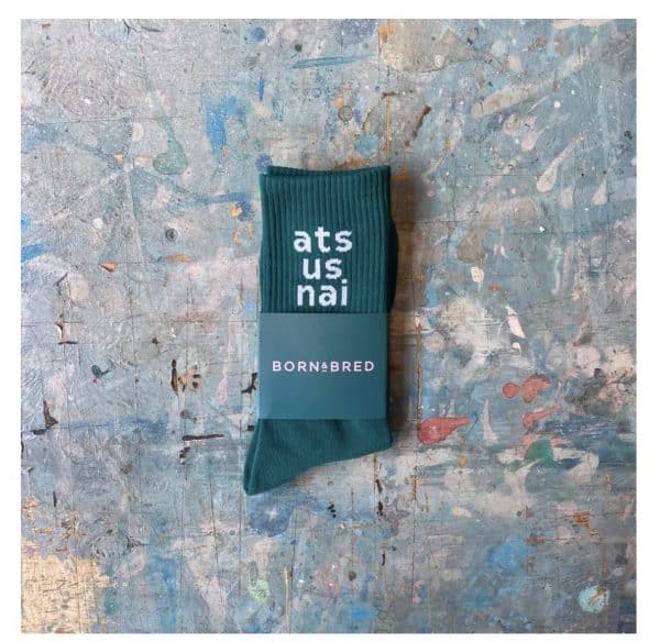 “Ats us Nai” Green Socks