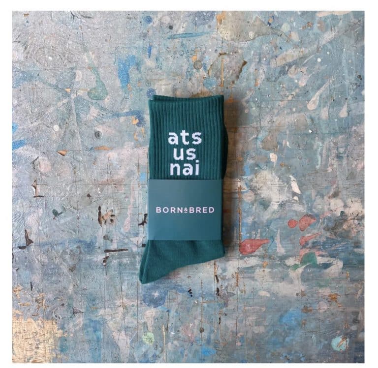 “Ats us Nai” Green Socks
