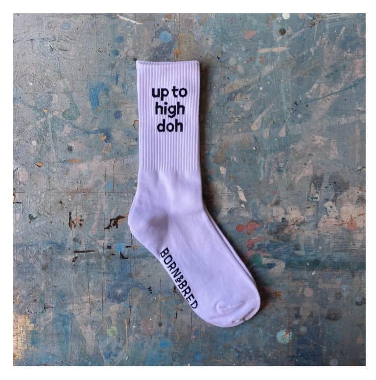 “Up to High Doh” White Socks