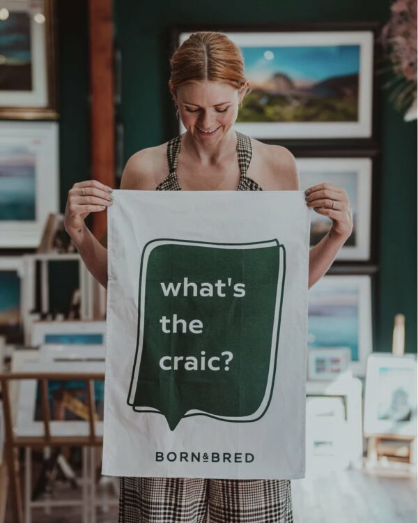 “What’s the Craic” Tea Towel