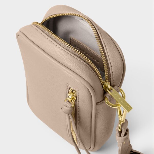 Katie Loxton Hallie Small Crossbody Taupe - Image 3