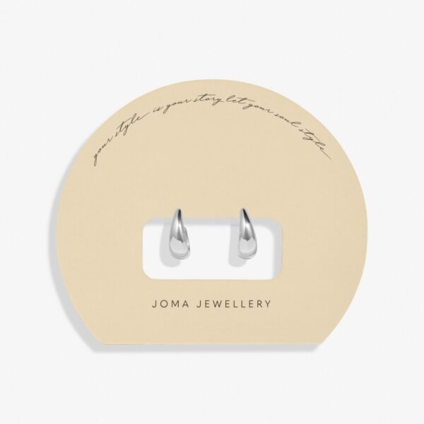 Joma Jewellery Taper Hoop Earrings - Image 4