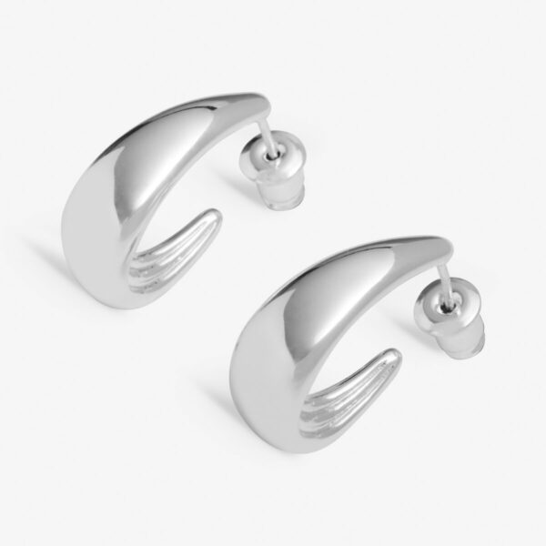 Joma Jewellery Taper Hoop Earrings - Image 2