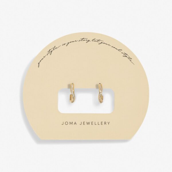 Joma Jewellery Pave Wave Earrings - Image 3