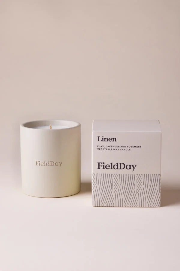 Field Day Linen Candle