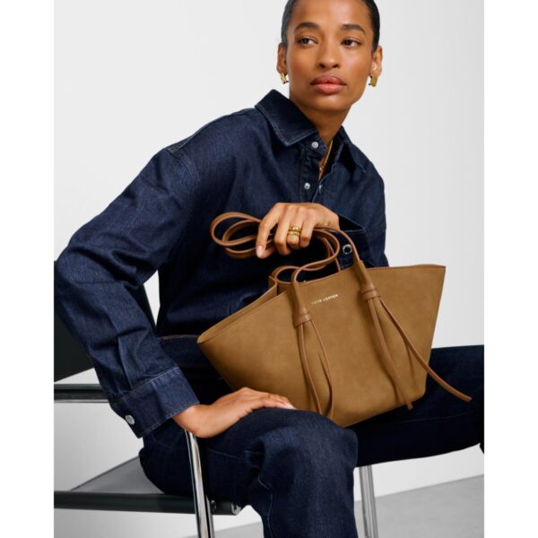 Katie Loxton Celina Suedette Tote Caramel - Image 3